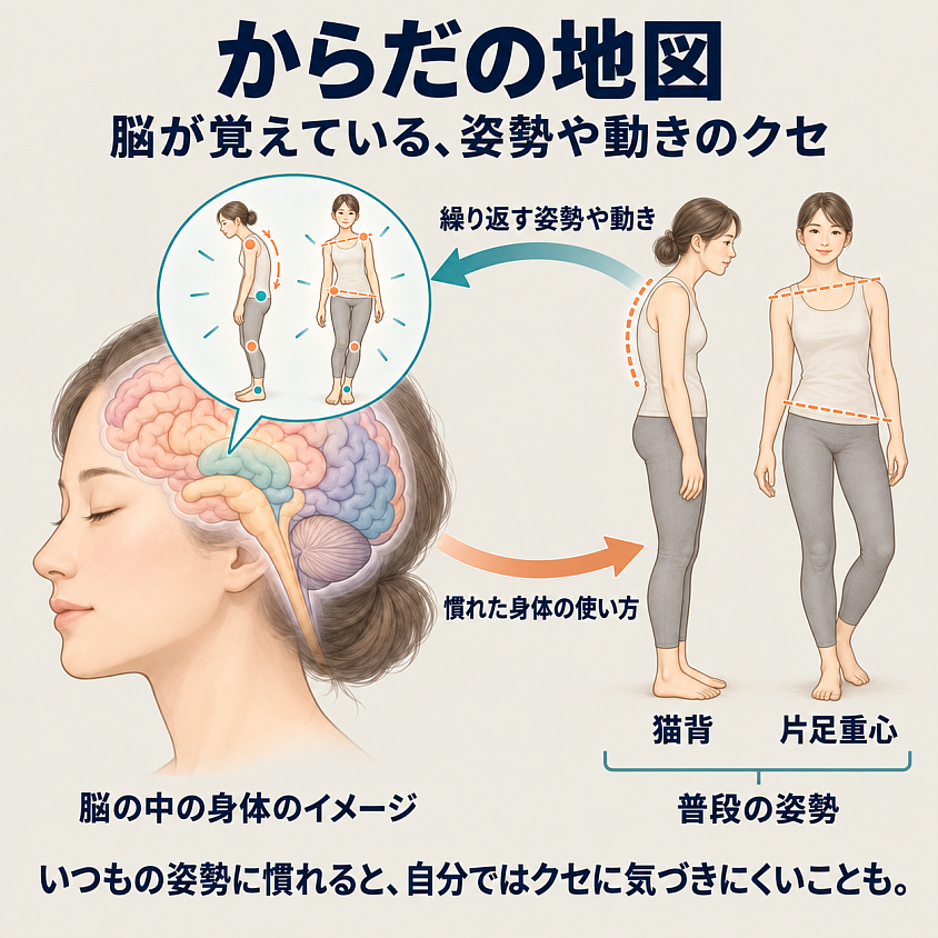 からだの地図をリセット