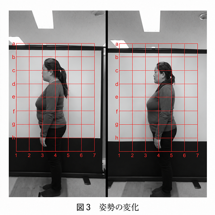 姿勢の変化